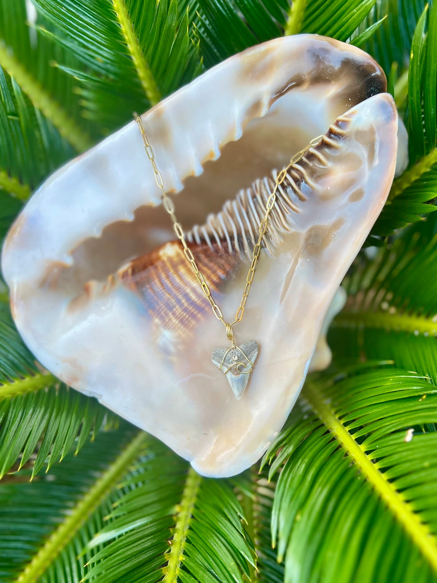 Coastal Dreams with dainty paperclip chain