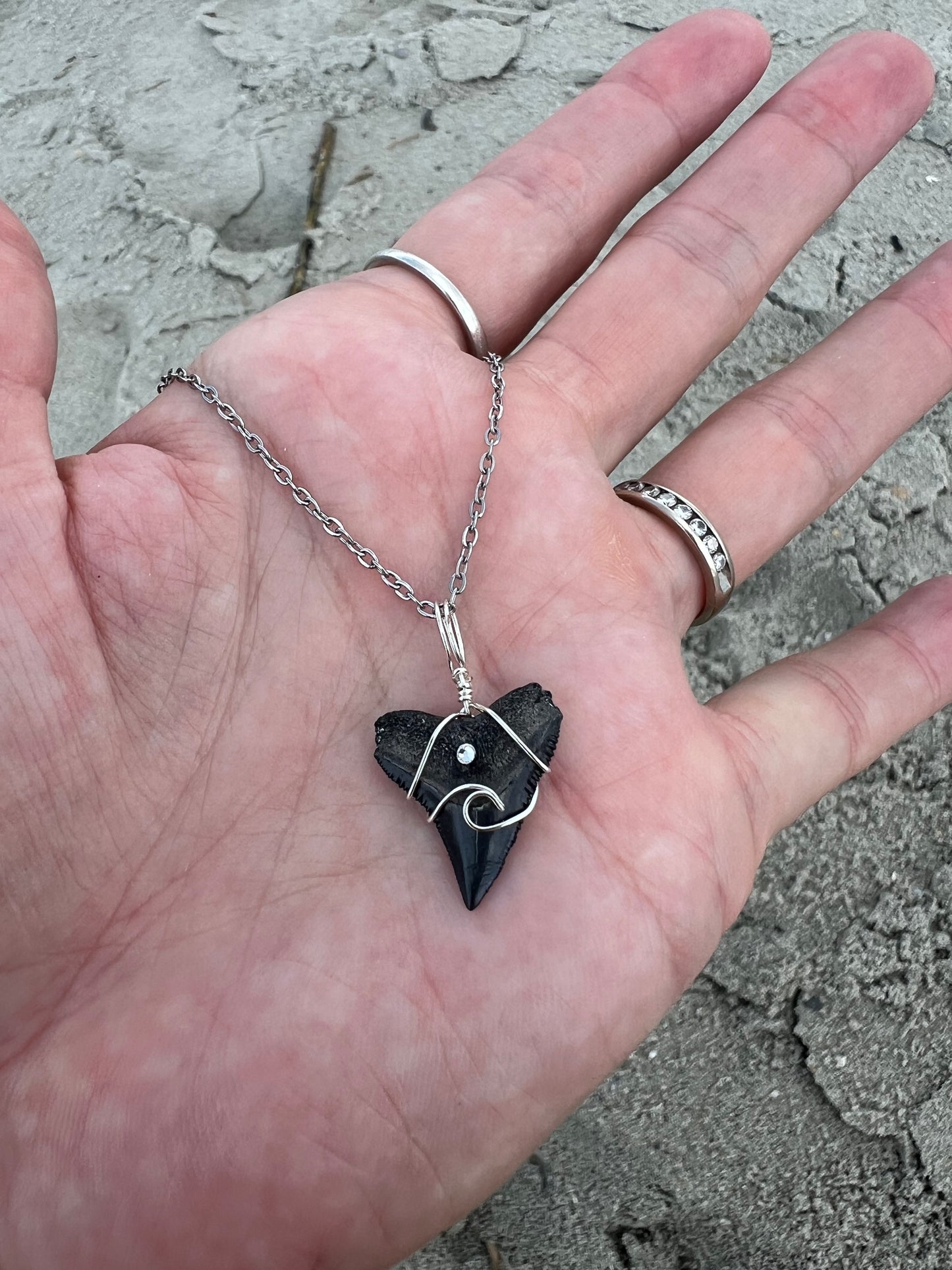 Coastal Dreams with dainty paperclip chain