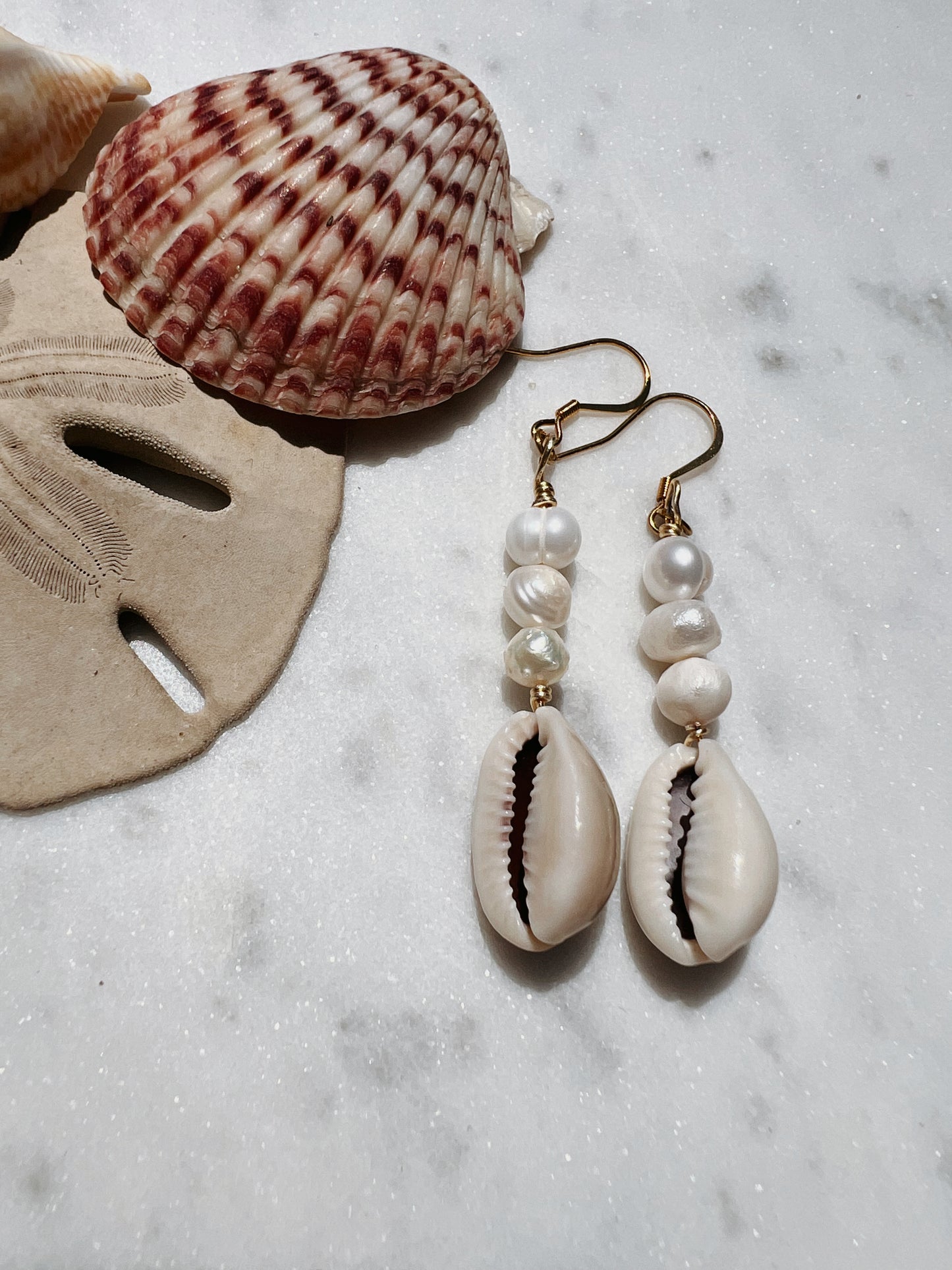 The Coastal Cowrie Earrings