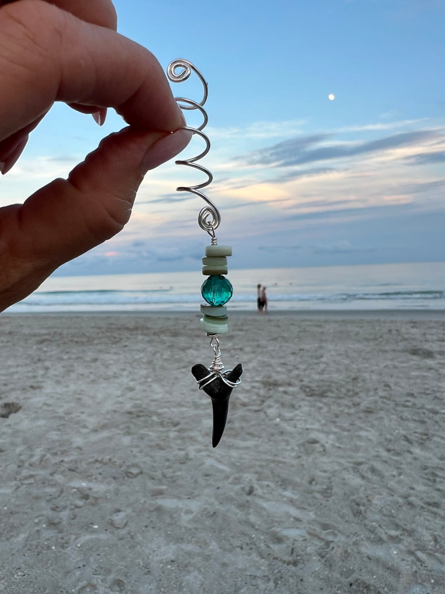 COASTal Hair Charms-  Shark teeth, shells, and ocean inspired hair, swim, clothing, and bag accessories