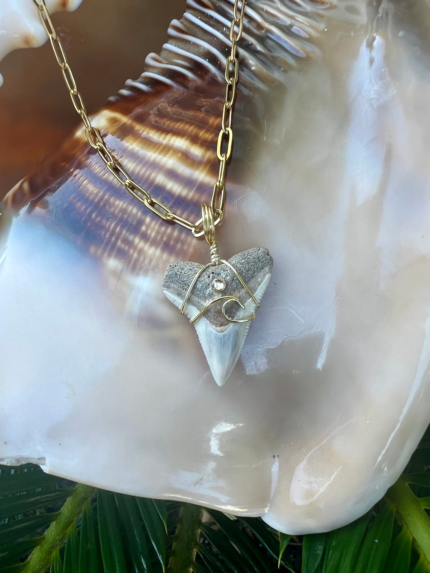 Coastal Dreams with dainty paperclip chain