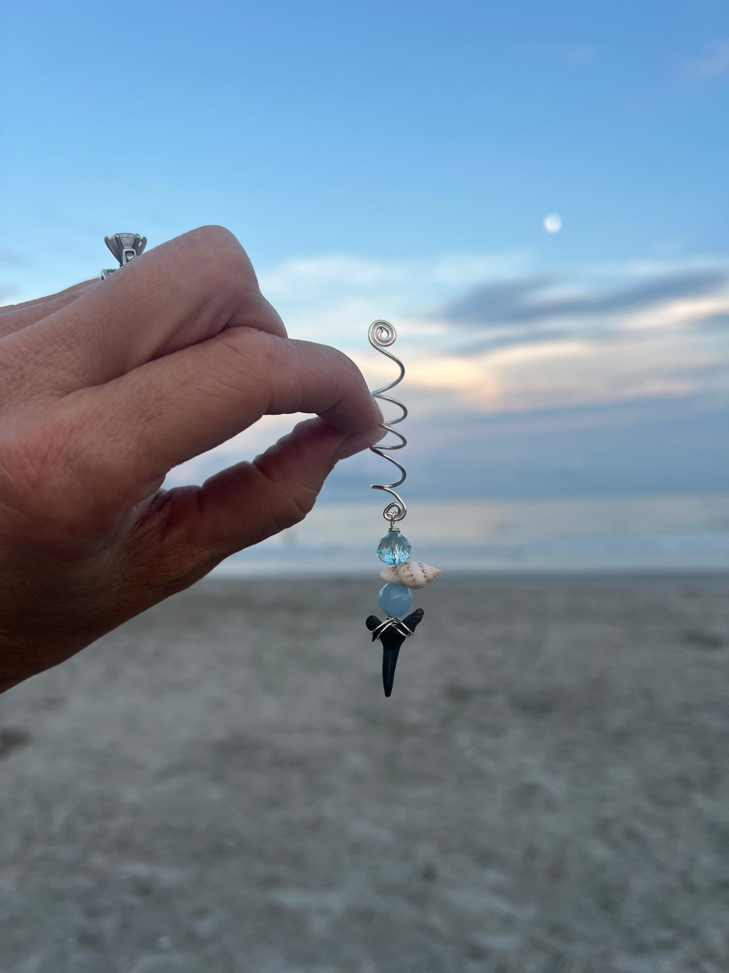 COASTal Hair Charms-  Shark teeth, shells, and ocean inspired hair, swim, clothing, and bag accessories
