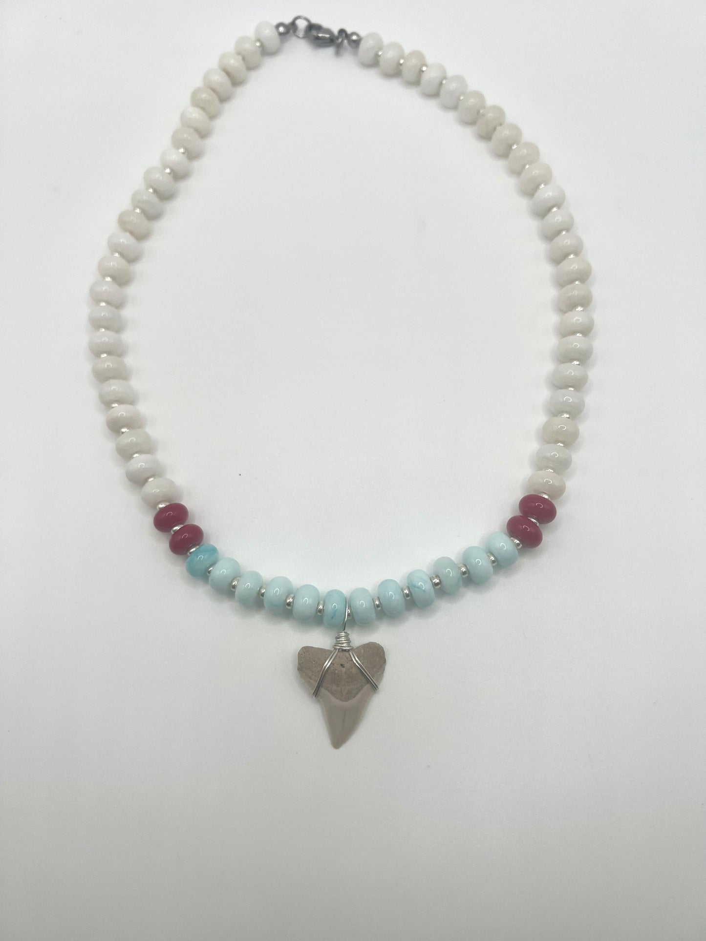 Americana Collection- Red, White, & Bulls- Coastal Carolina Bull Shark tooth necklace