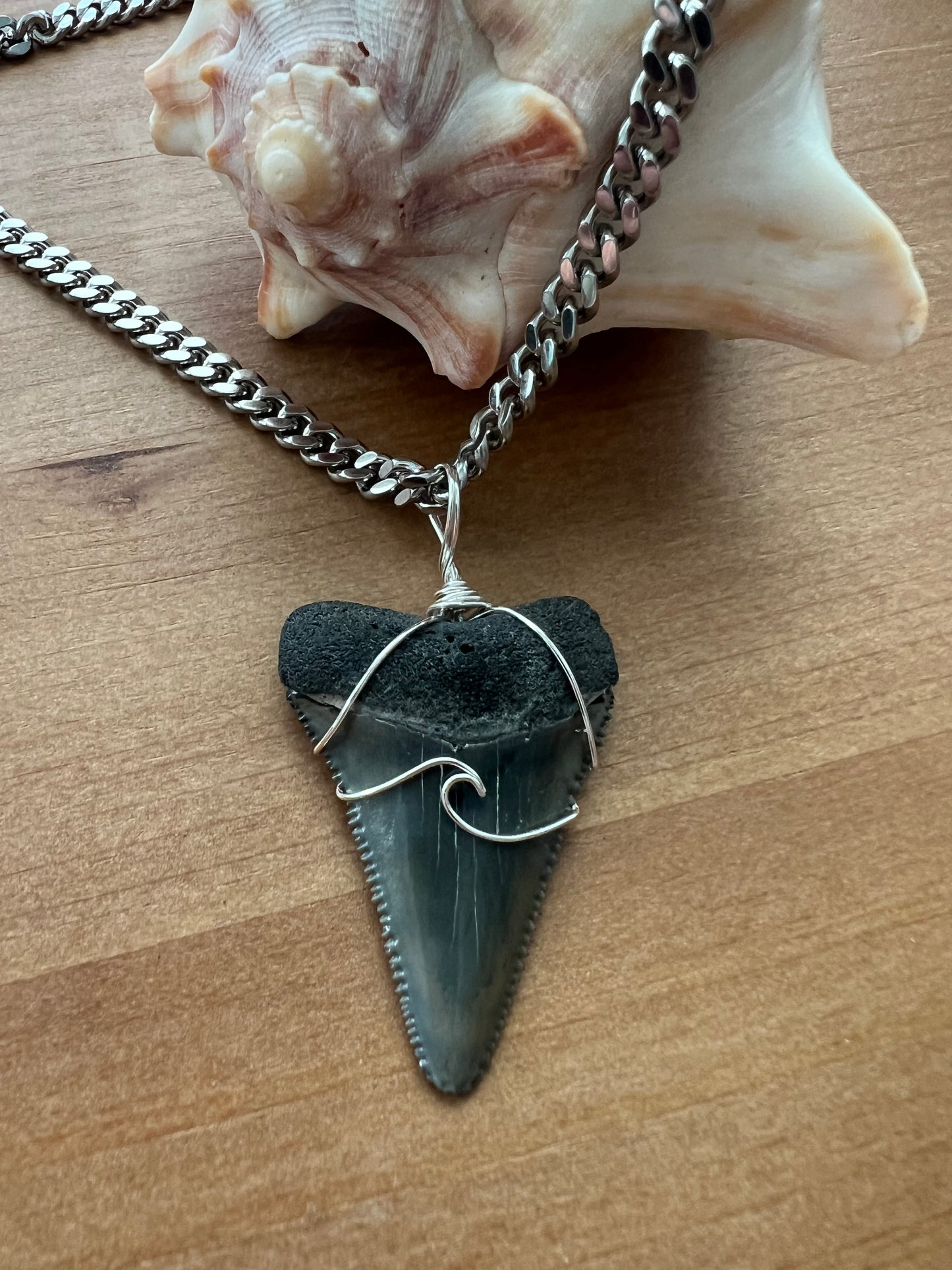 1.8” Stunning Great White with wave design