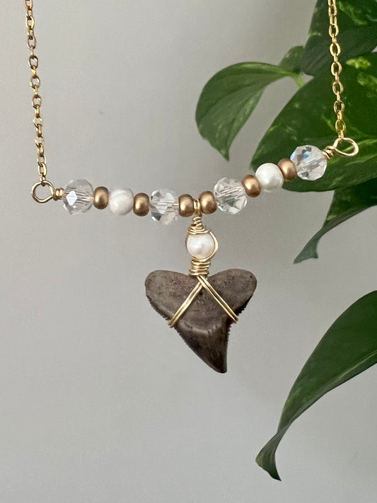 Salt & Pearl Bar Necklace