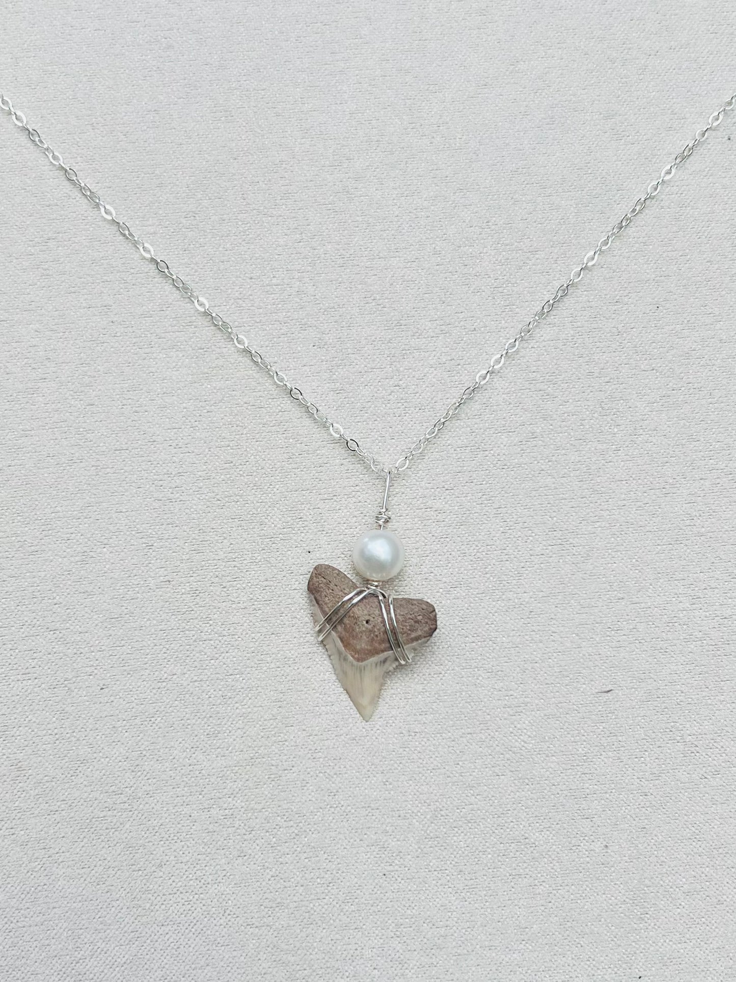 Salty Chic - Bull Shark Tooth + Pearl