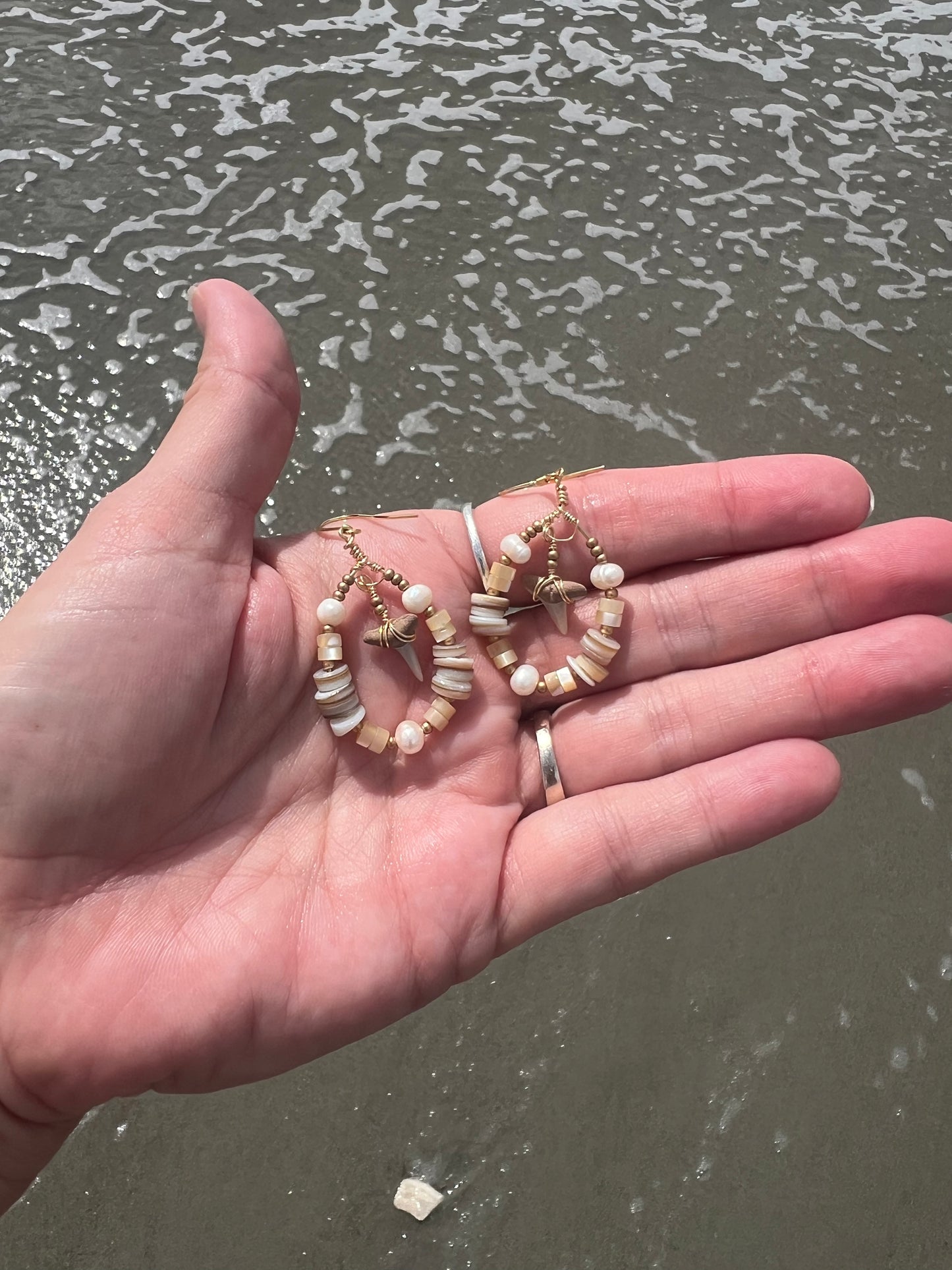 Dunes - Unique Shark Tooth Earrings