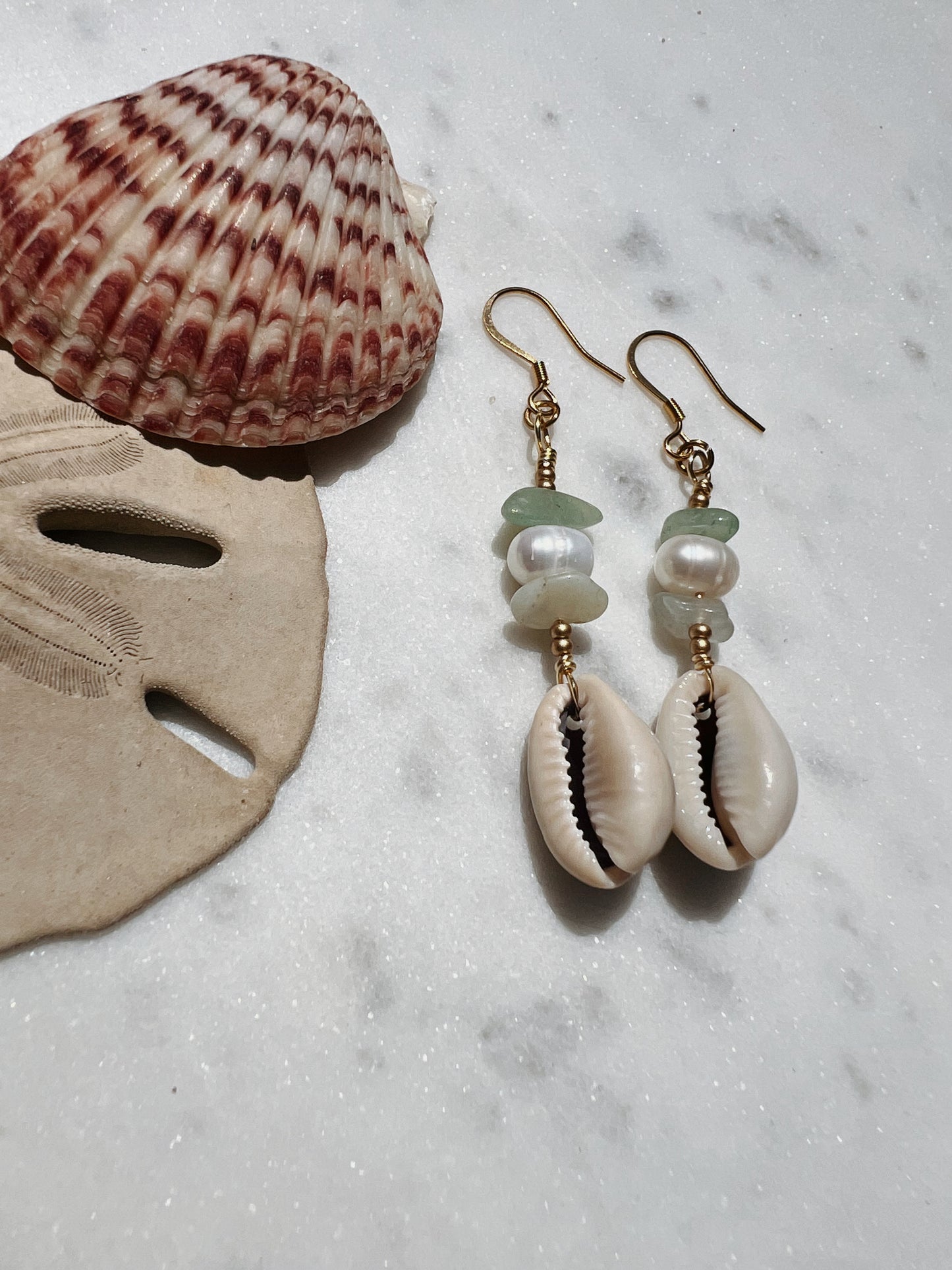 The Coastal Cowrie Earrings