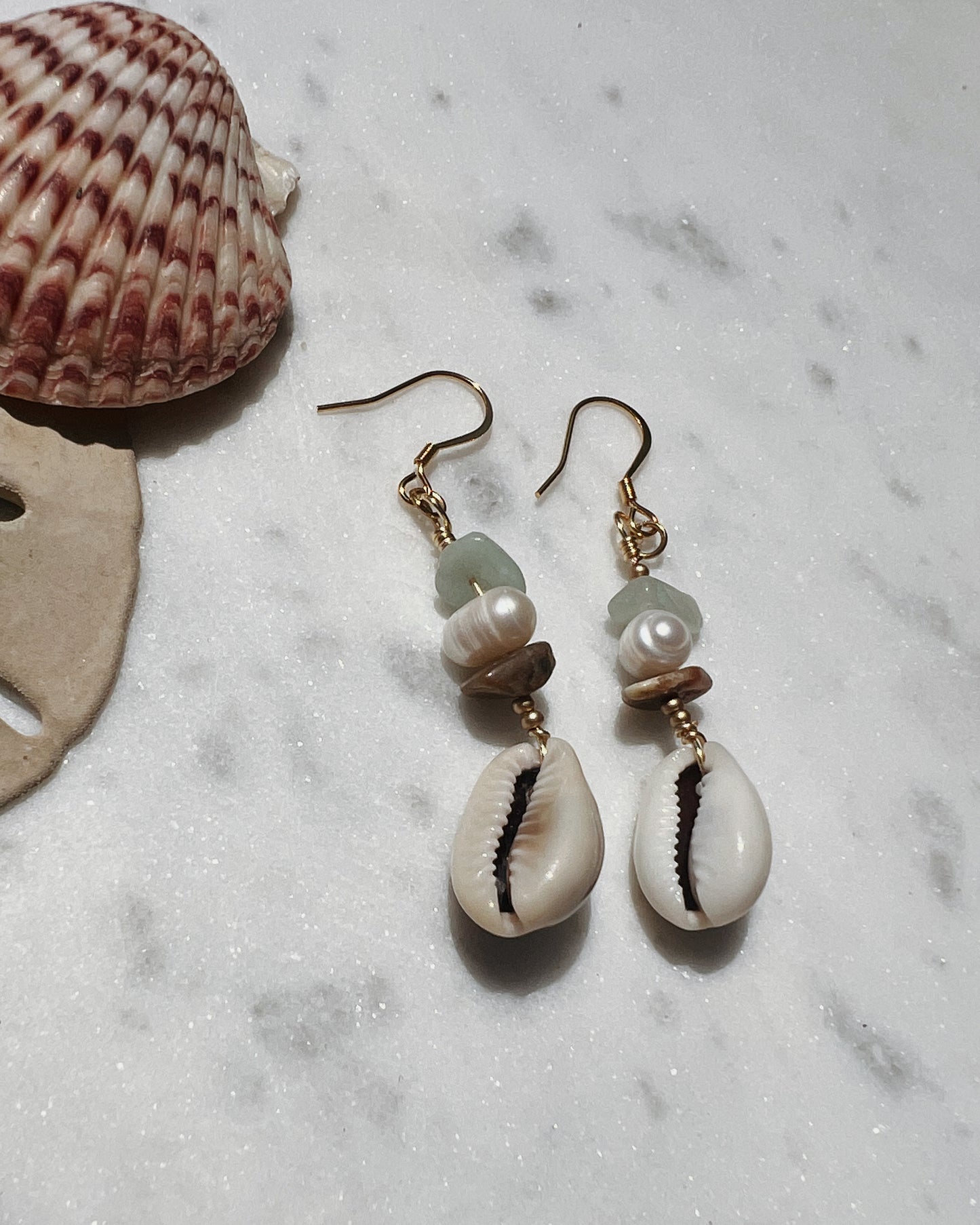 The Coastal Cowrie Earrings
